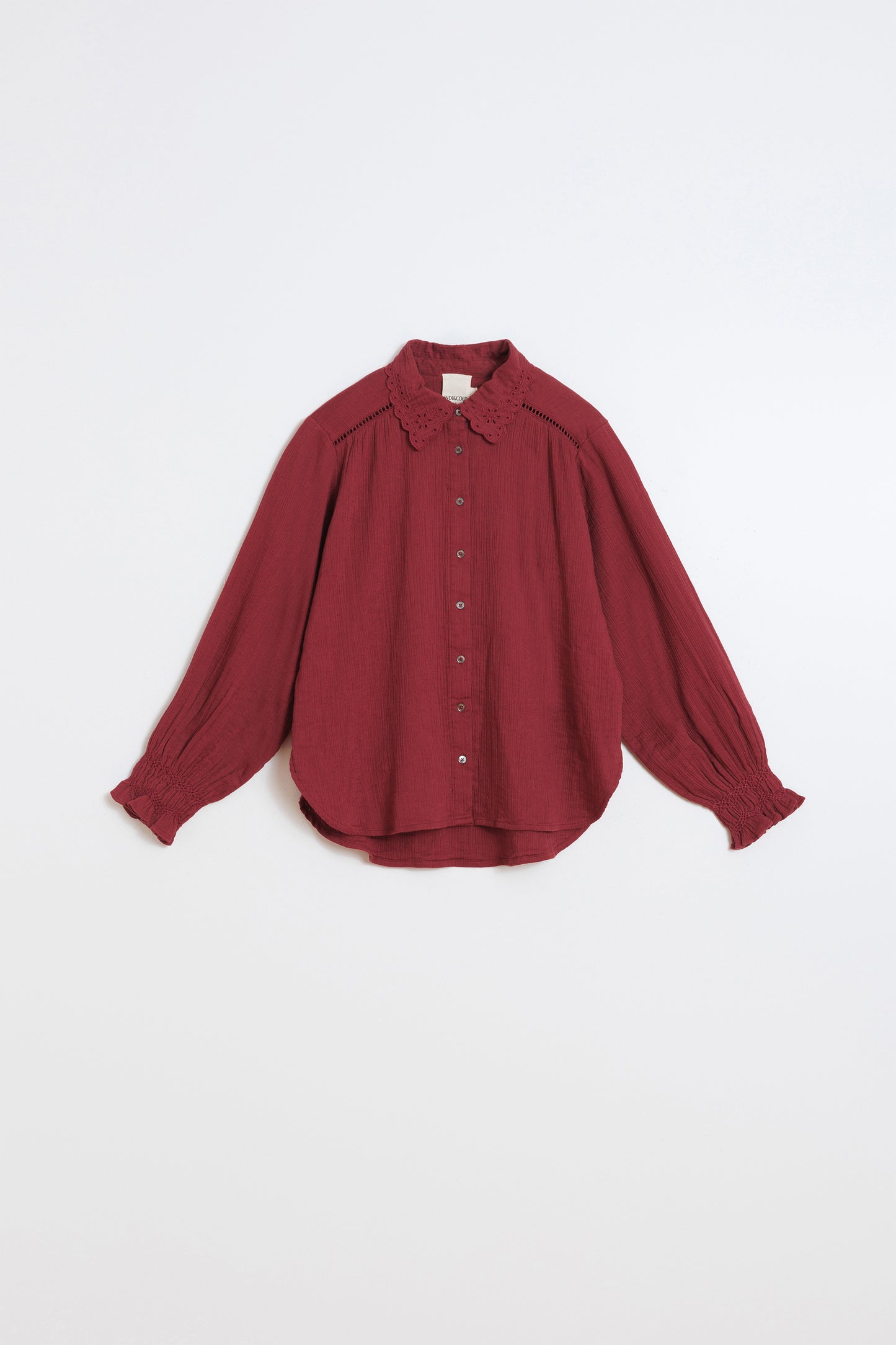 CAMISA ROMÁNTICA DOBLE GASA