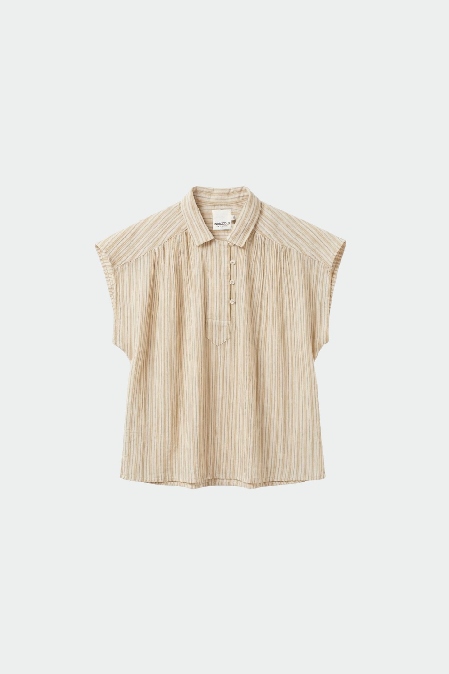 BLUSA RAYAS DOBLE GASA