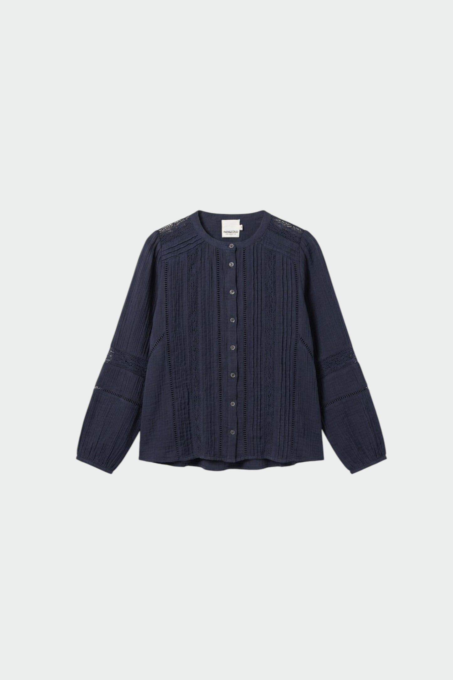 CAMISA ROMÁNTICA DOBLE GASA