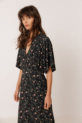VESTIDO LARGO ESTAMPADO FLORAL