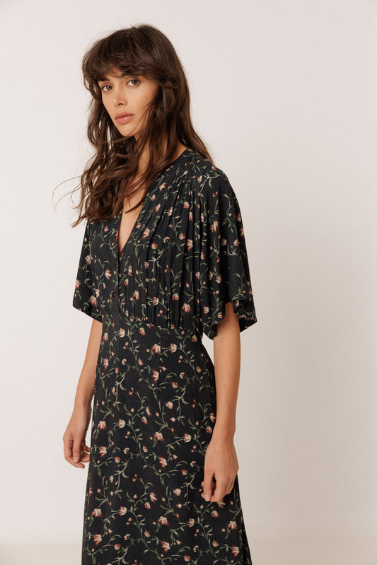 VESTIDO LARGO ESTAMPADO FLORAL 3