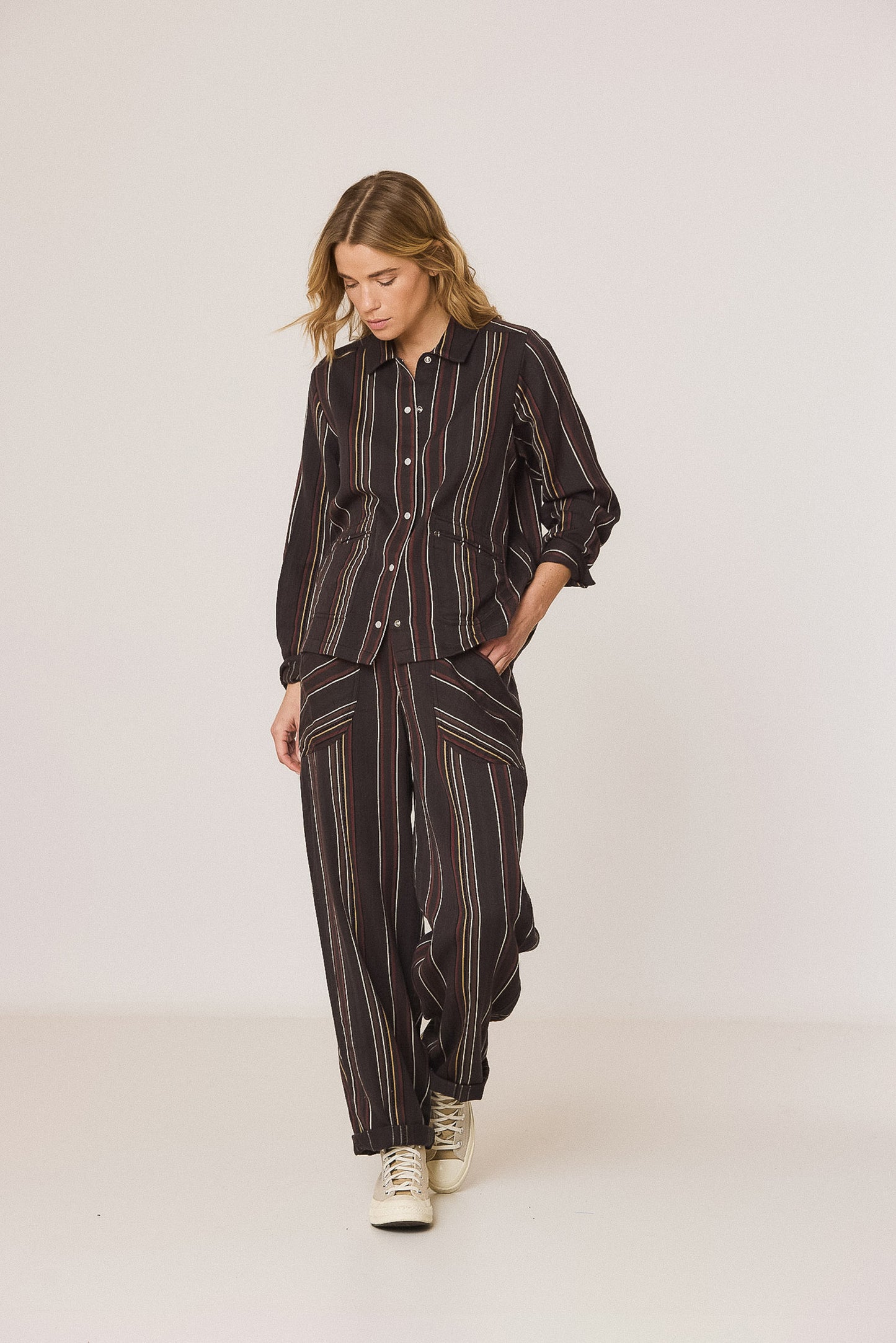 STRIPED OVERSHIRT