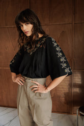 BLOUSE EMPIÈCEMENT BRODÉ