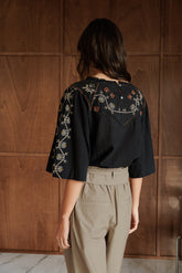 BLOUSE EMPIÈCEMENT BRODÉ