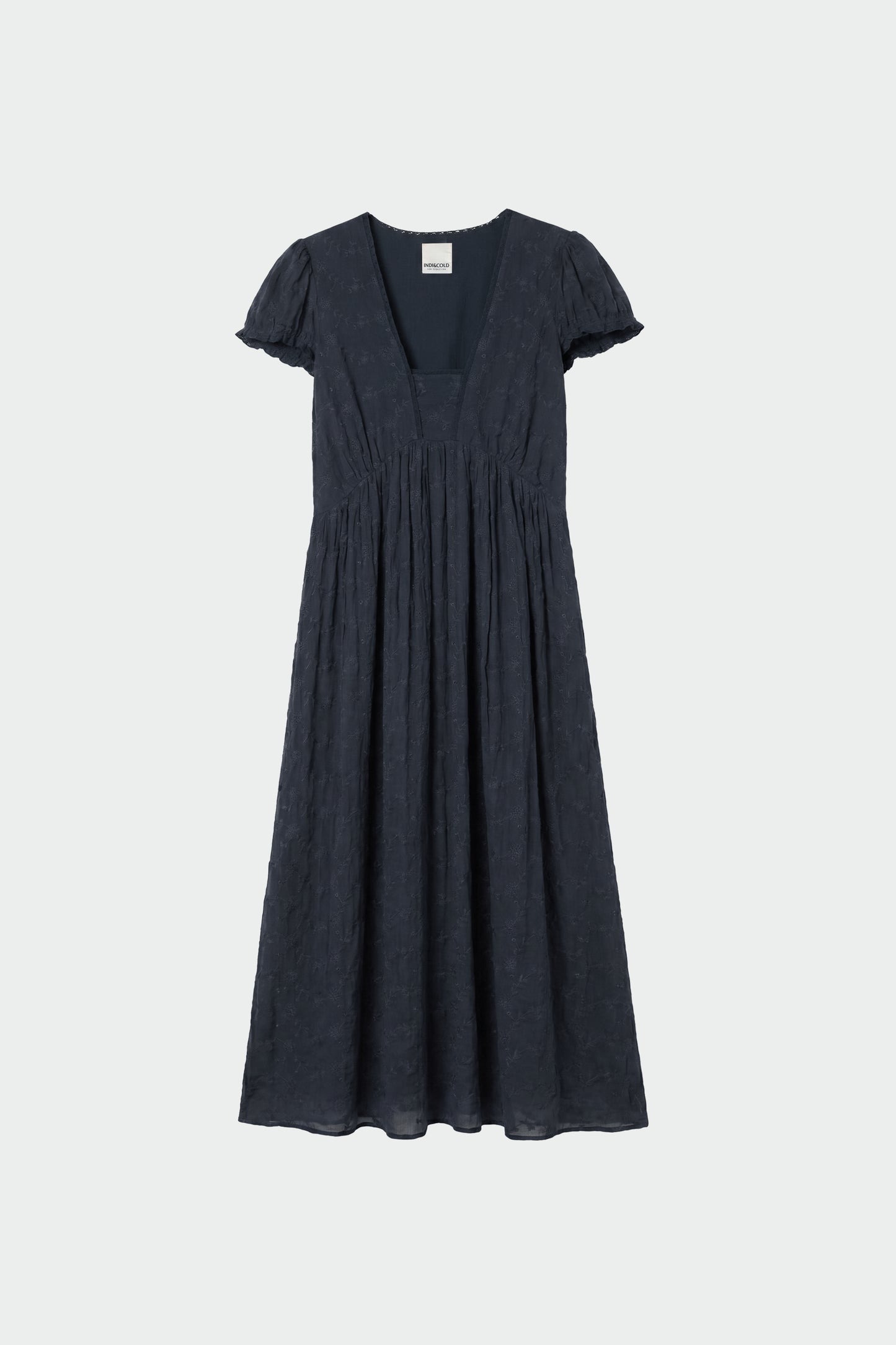 VESTIDO MIDI BORDADO