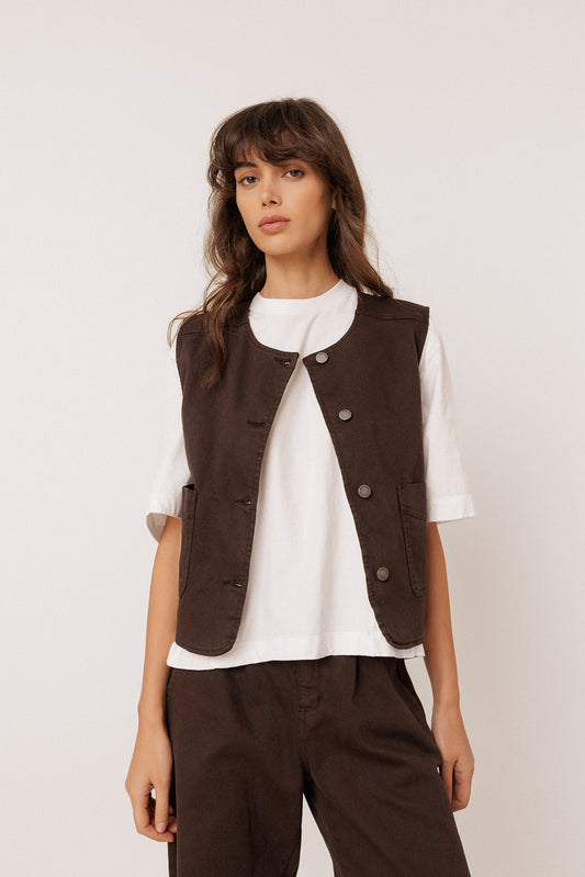 [CL] COTTON TWILL VEST 2