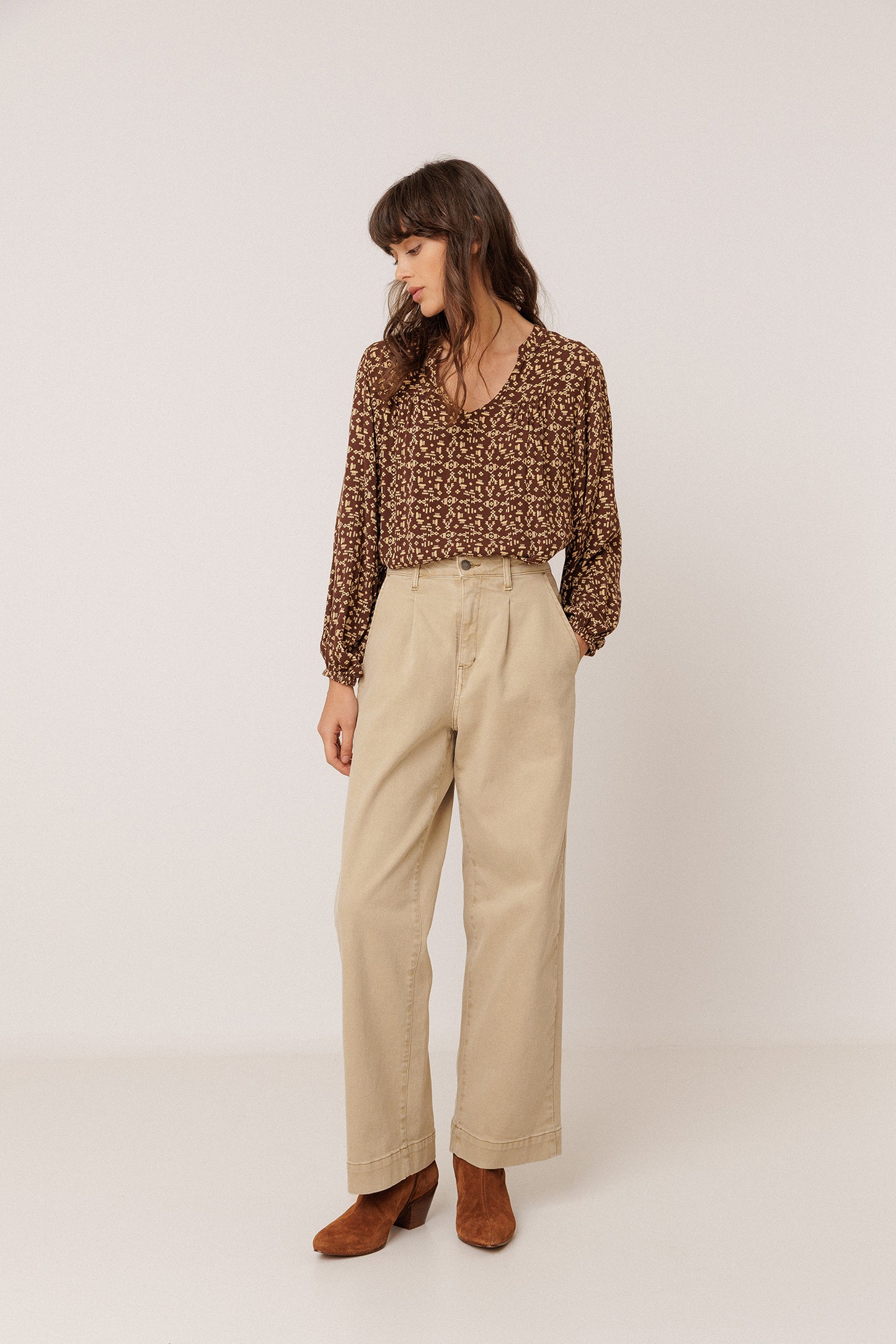 PANTALÓN  WIDE LEG ALGODÓN