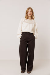 PANTALÓN  WIDE LEG ALGODÓN
