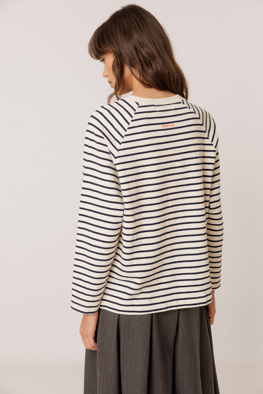 SUDADERA FELPA RAYAS 4