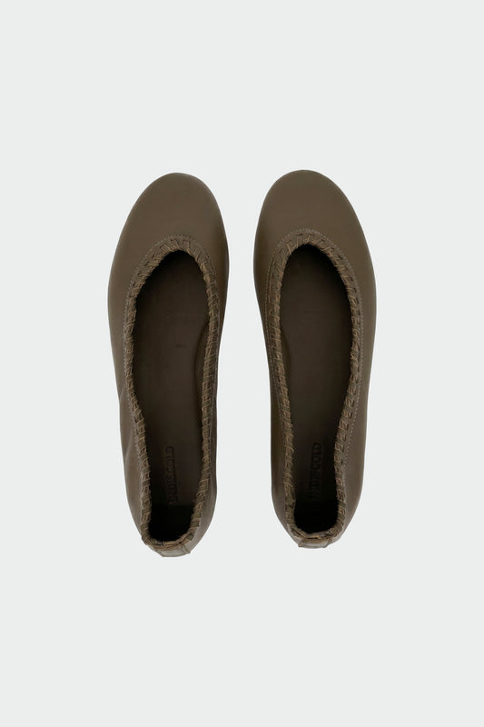 FLAT LEATHER BALLET FLATS 3