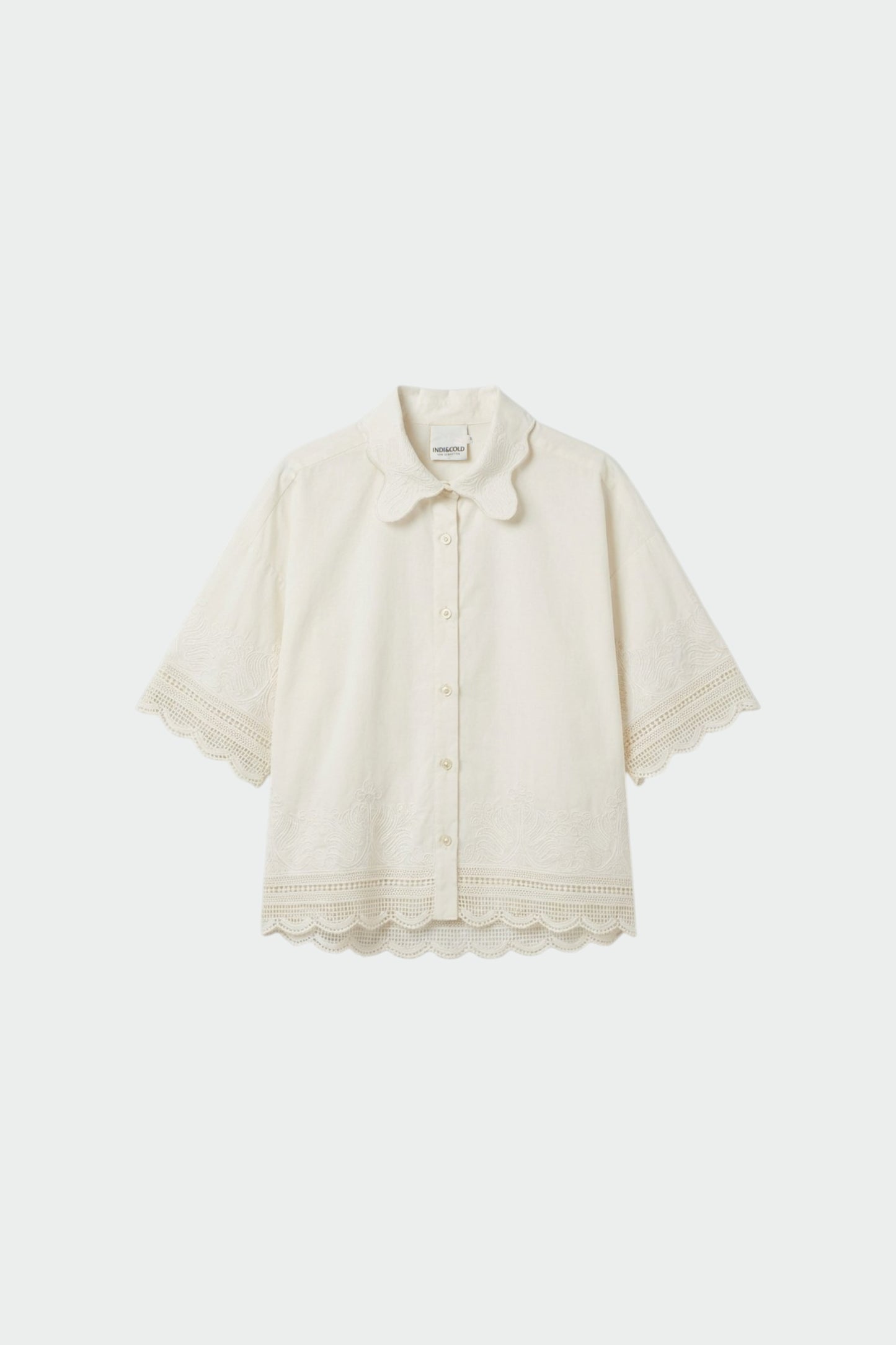 CAMISA BORDADA POPELÍN