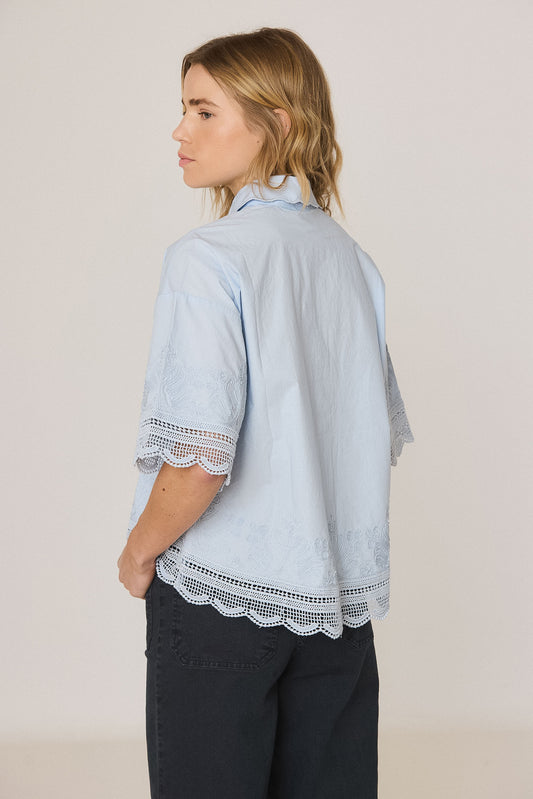 CAMISA BORDADA POPELÍN 5