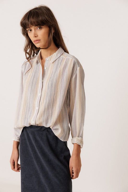 CAMISA RAYAS DOBLE GASA 3