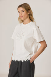 CAMISETA ANAGRAMA DIBUJOS CALADOS