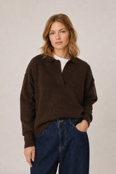 MARLED POLO SWEATER