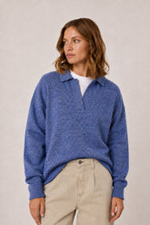 MARLED POLO SWEATER