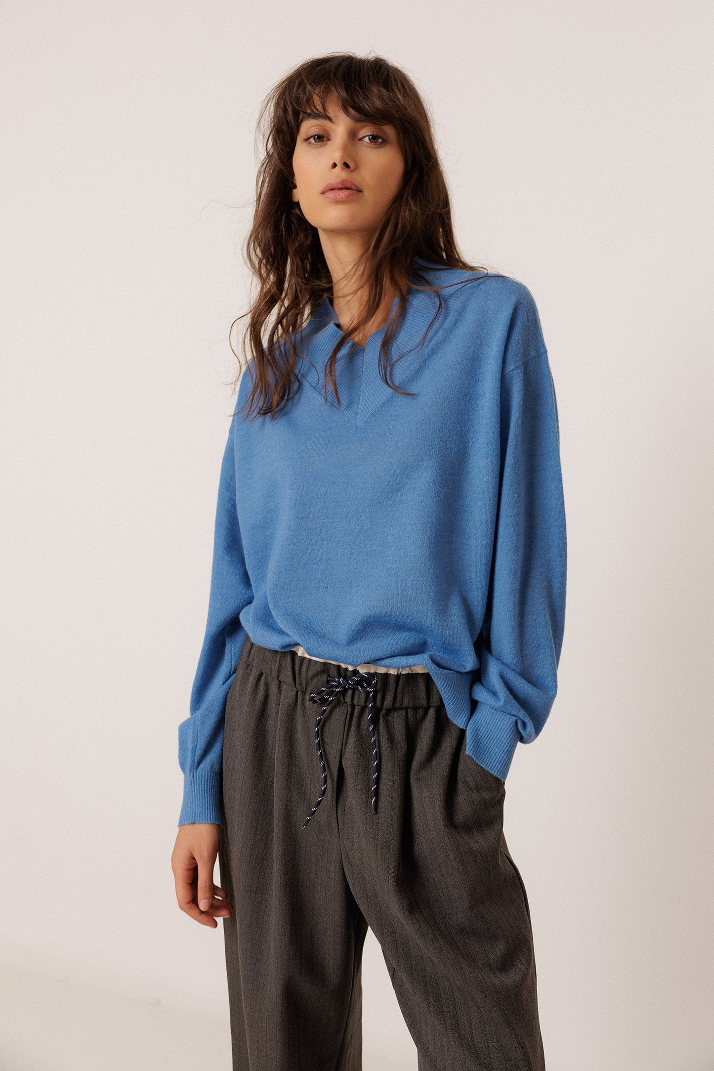 [CL] KNITTED SWEATER WITH ALPACA