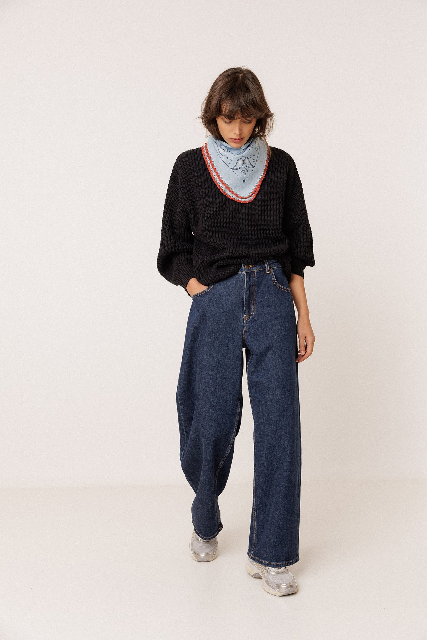 BANDANA CON REMATES CROCHET
