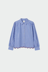 CAMISA RAYAS BAJO FESTONEADO