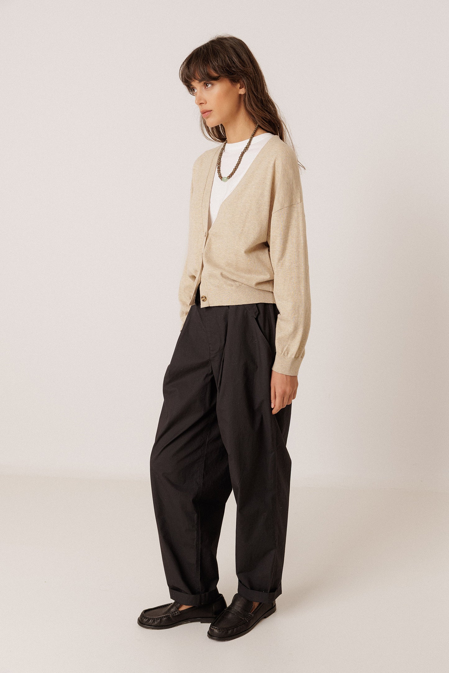 CHAQUETA BÁSICA CON CASHMERE