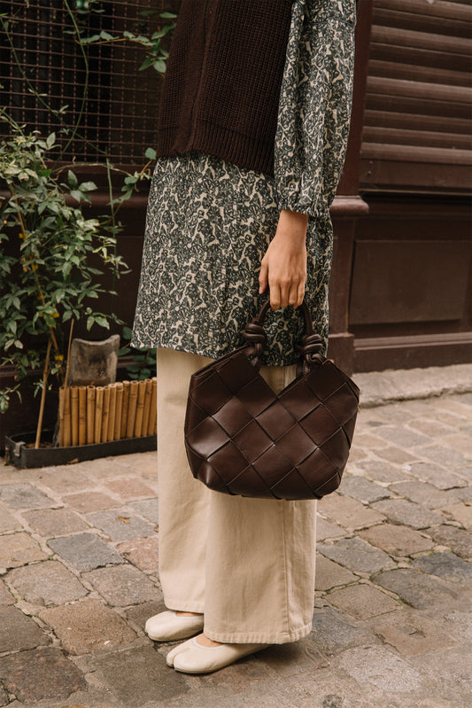 [CL] KNOTTED LEATHER BAG 4