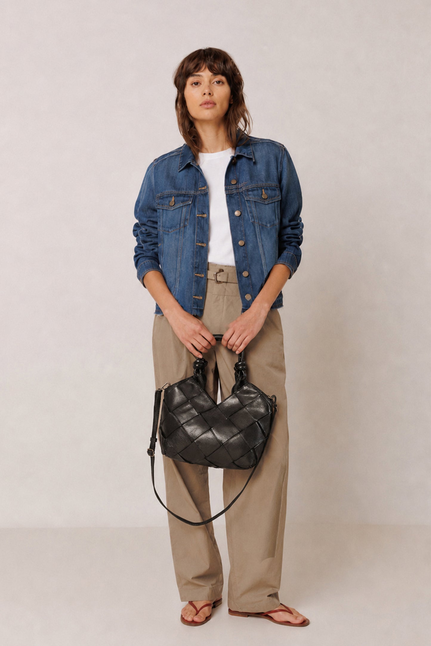 [CL] KNOTTED LEATHER BAG