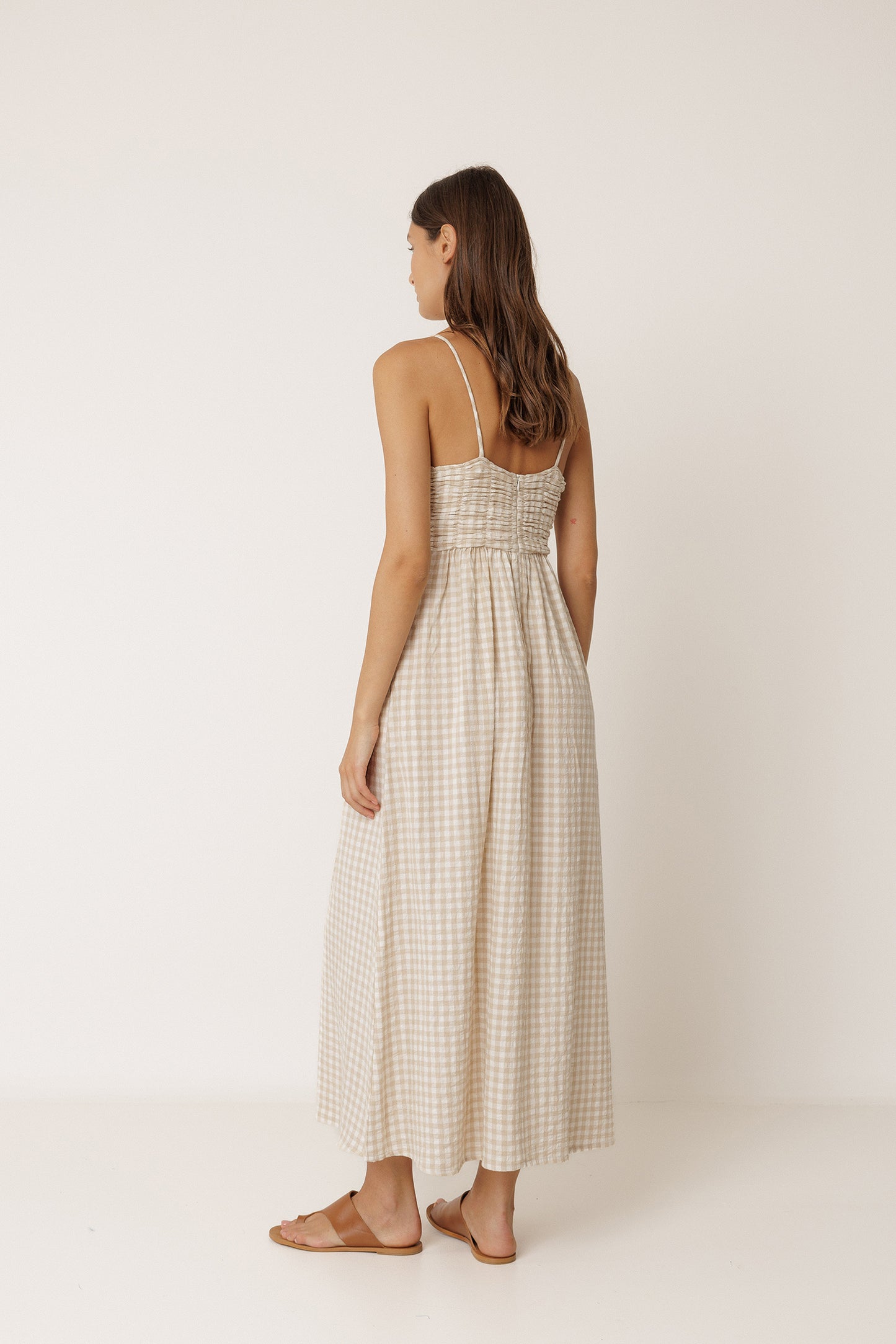 VESTIDO VICHY TIRANTE