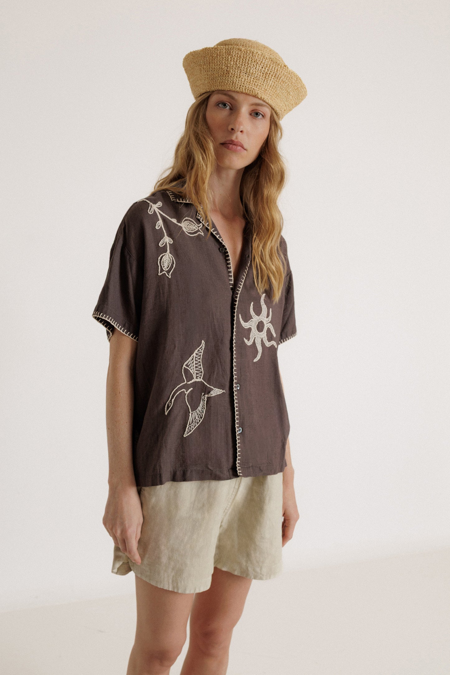 [CL] HANDMADE-EMBROIDERY SHIRT
