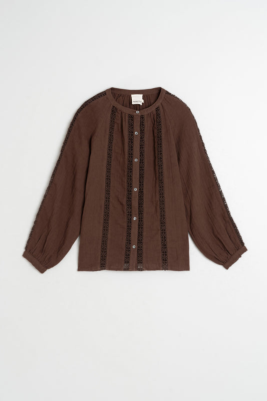  CAMISA PUNTILLAS DOBLE GASA 4