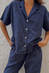 CAMISA BORDADOS PERFORADOS