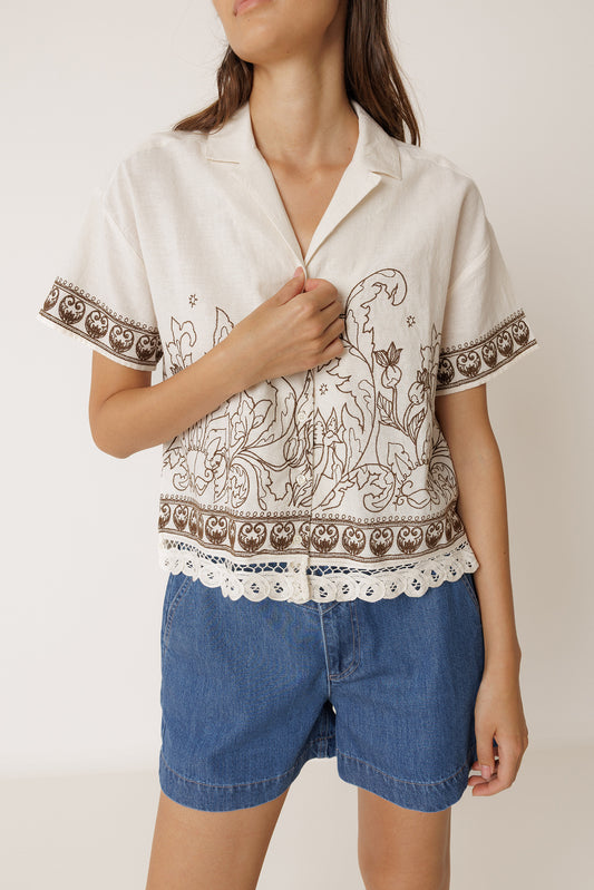 CAMISA BORDADO CONTRASTE 2