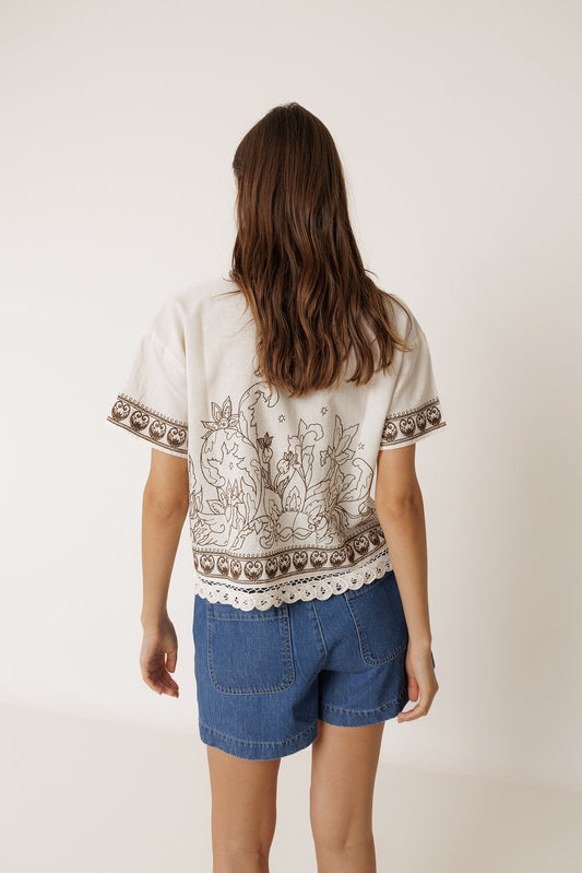 CAMISA BORDADO CONTRASTE 4