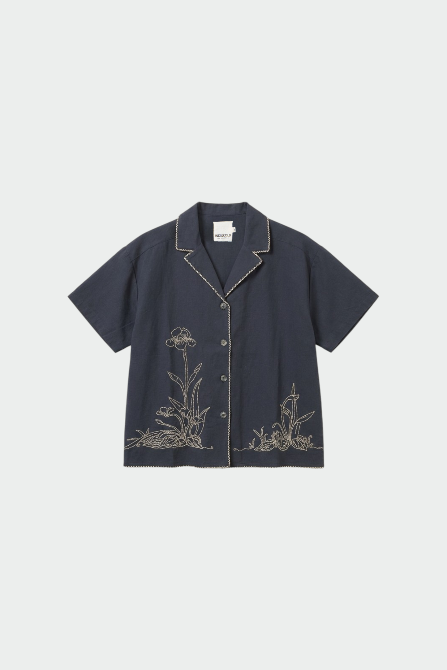 CAMISA CON MAXI BORDADOS