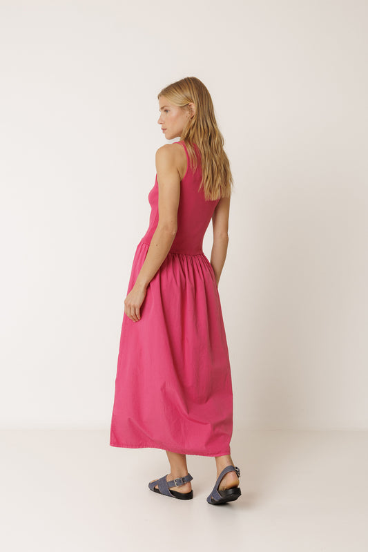 VESTIDO POPELÍN COMBINADO 3
