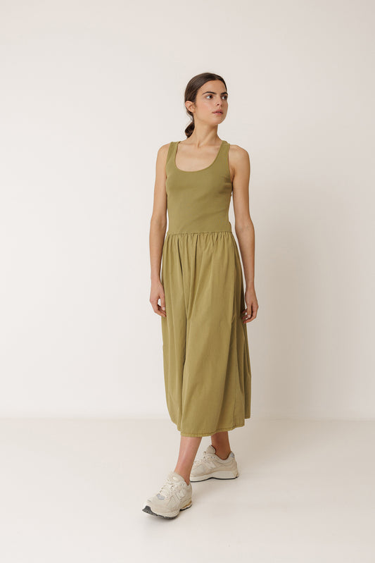 VESTIDO POPELÍN COMBINADO 1