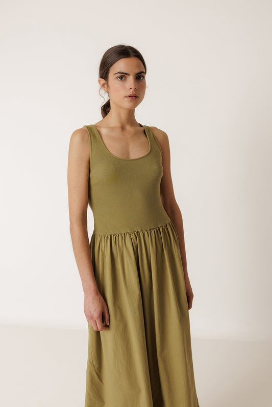 VESTIDO POPELÍN COMBINADO 3