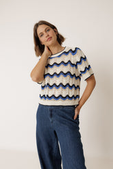 JERSEY CROCHET ZIG ZAG