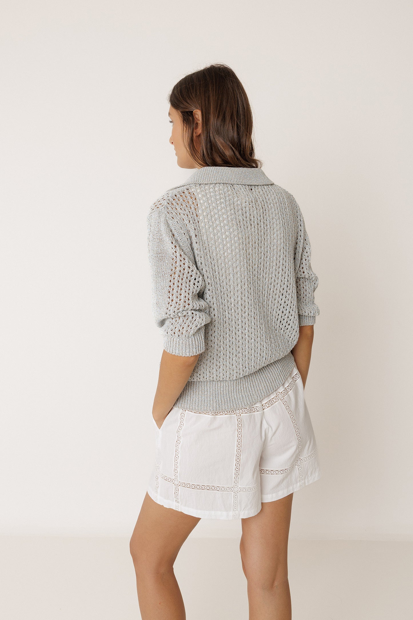 CHAQUETA PUNTO CALADO