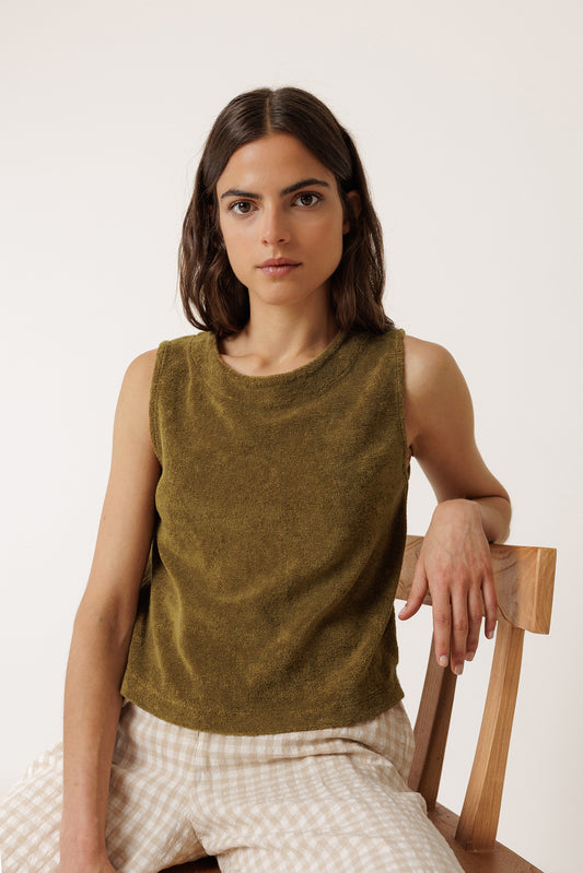 [CL] TERRYCLOTH CROP TOP 2
