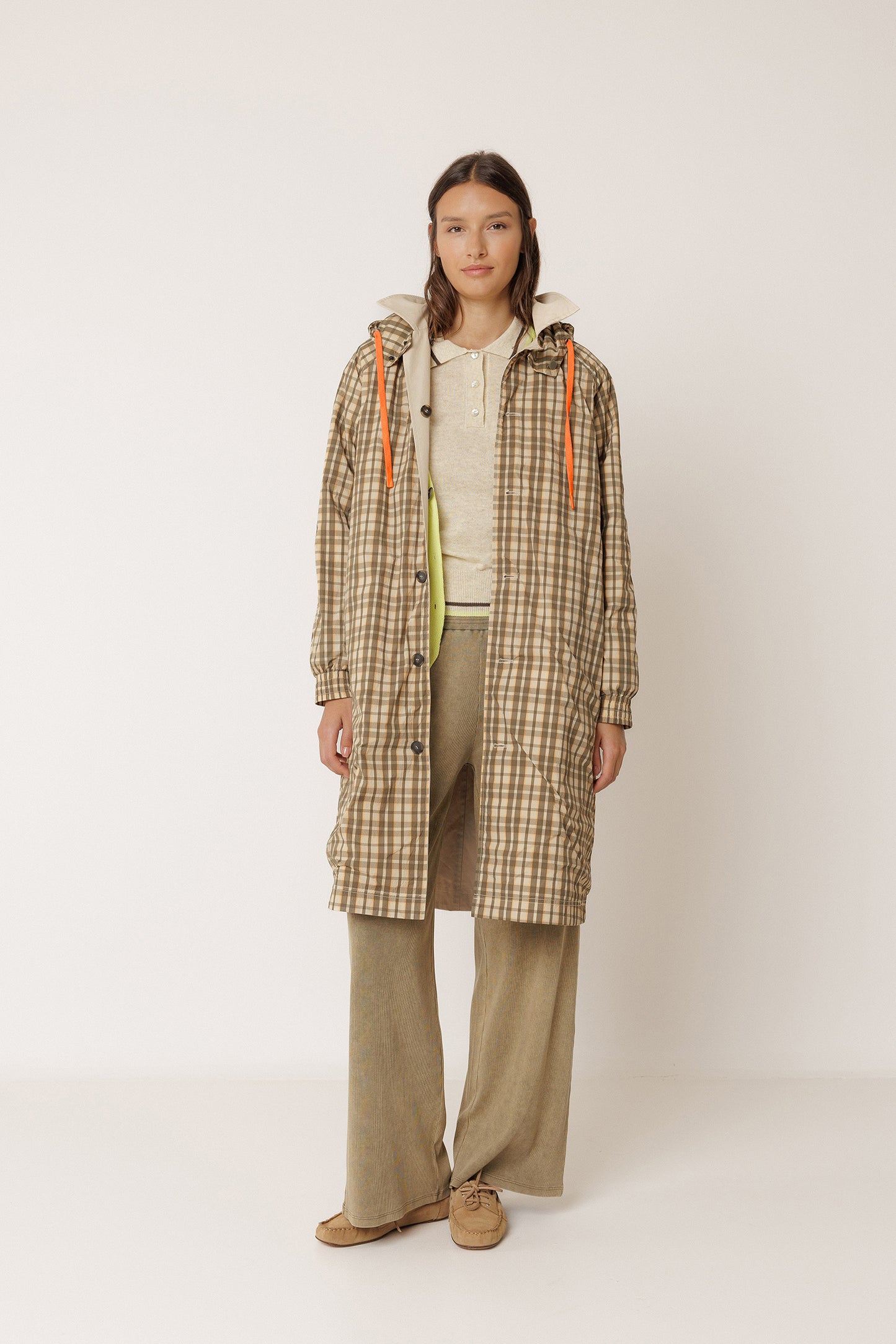GABARDINA REVERSIBLE CUADROS