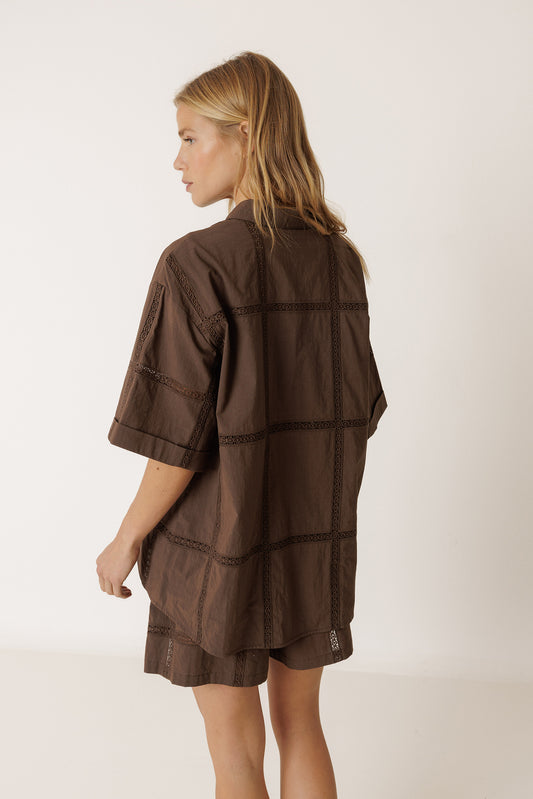 CAMISA POPELÍN CON PUNTILLAS 3