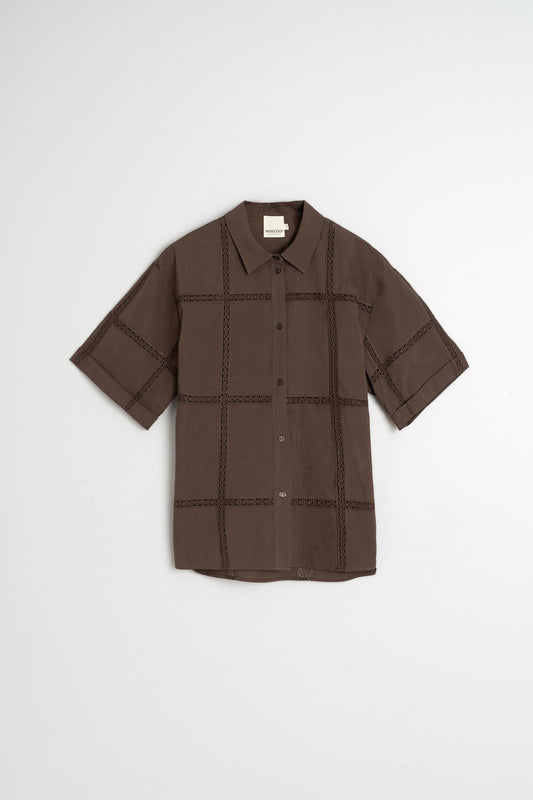 CAMISA POPELÍN CON PUNTILLAS 4