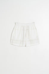 SHORT POPELÍN CON PUNTILLAS