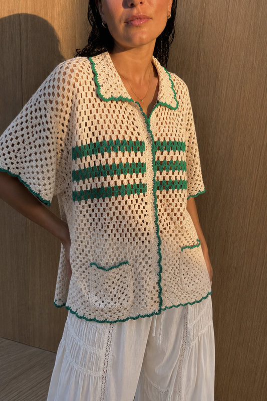 [CL] RETRO CROCHET SHIRT 1