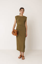 VESTIDO AJUSTADO PLIEGUES