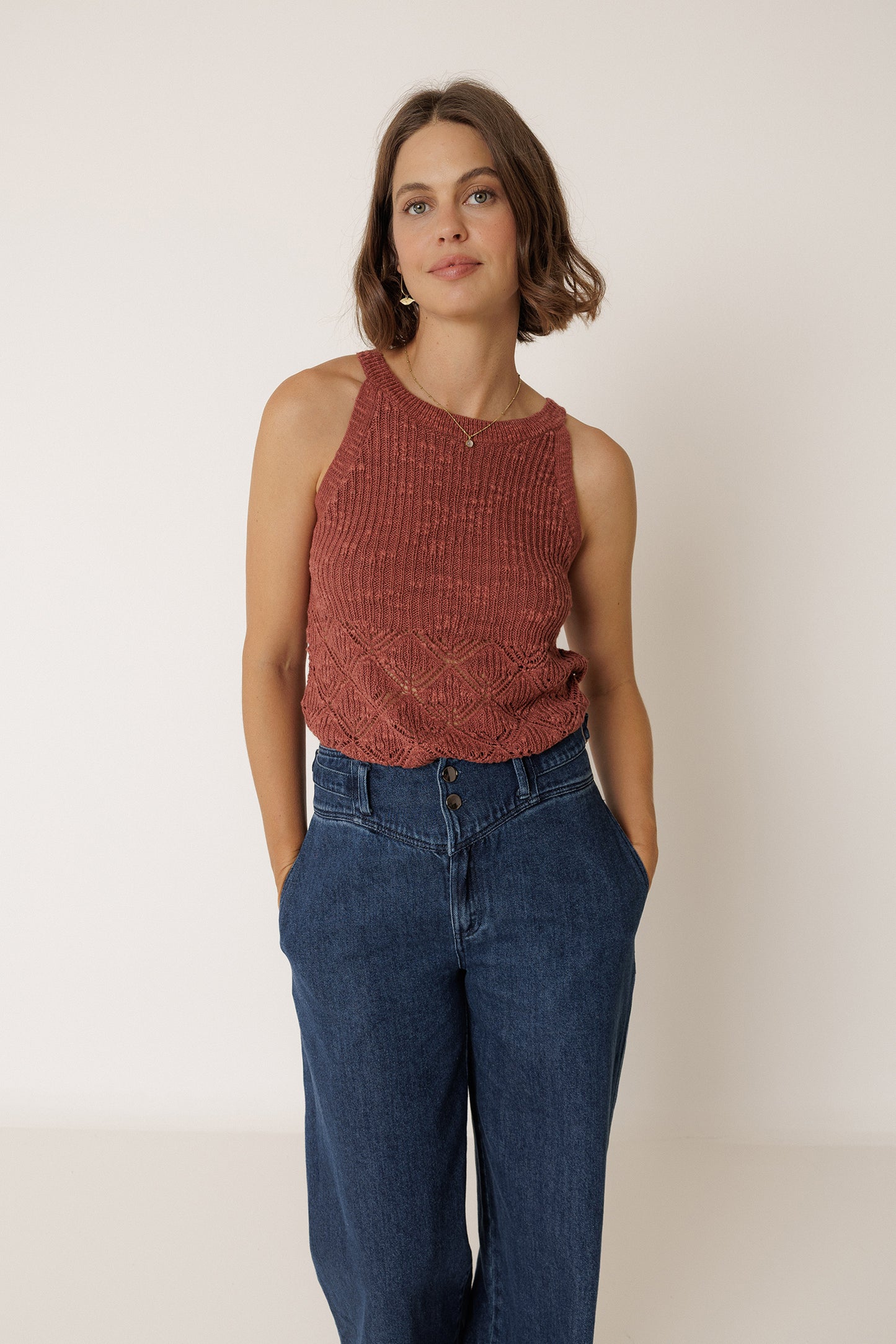 [CL] OPEN-KNIT TOP
